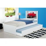 Cama Bibox Solteiro Carro Classic Red Com Colchões