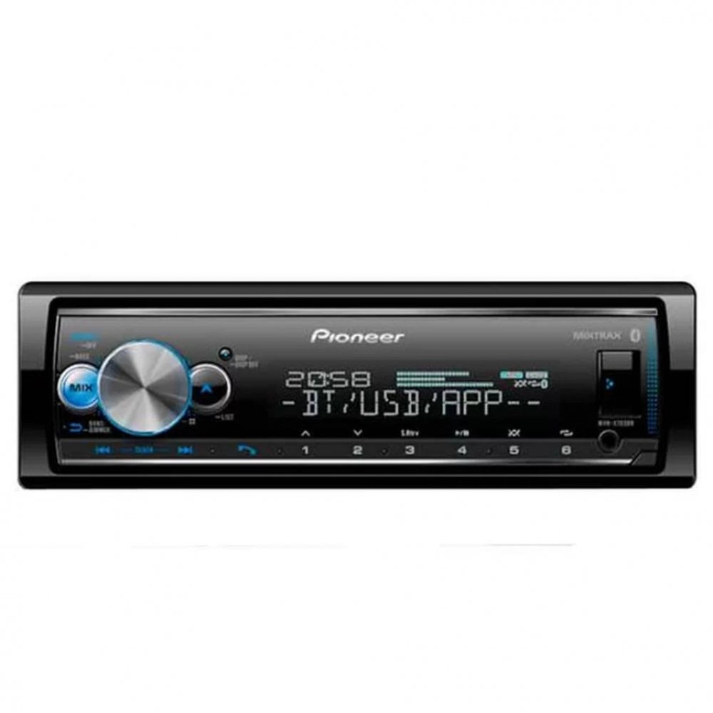 Som Automotivo Pioneer Entrada Para Microfone Com Usb Bluetooth Mvh-x7000br