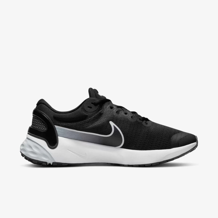 Tênis Nike Renew Run 3 Black White Pure Platiniun-masculino