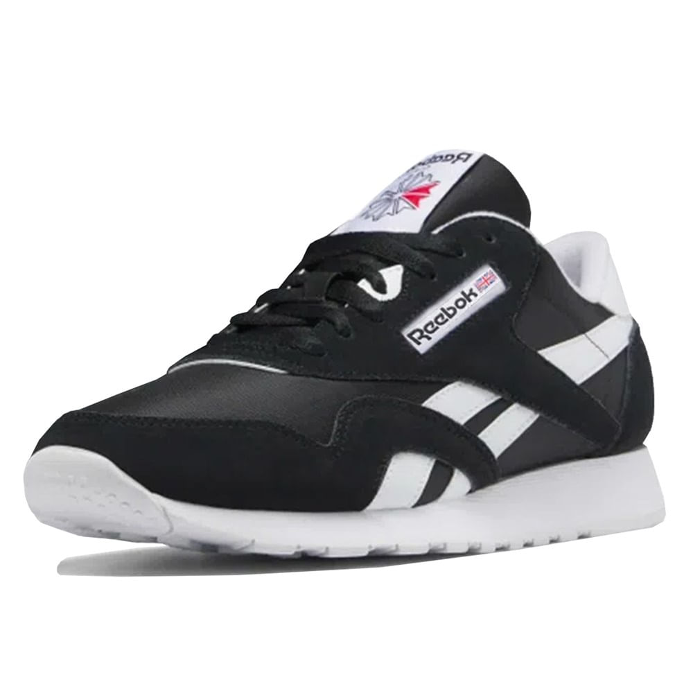 Tênis Reebok Classic Nylon Preto Branco