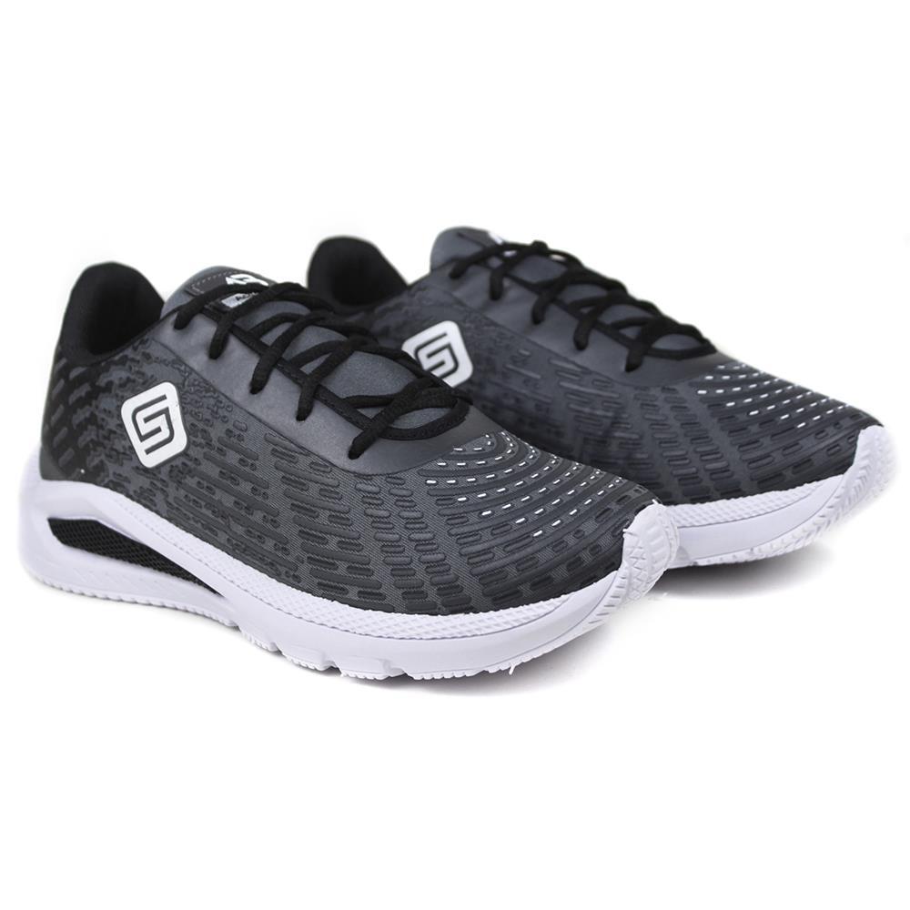 Tênis Esportivo Masculino Caminhada Corrida Conforto Leve Cinza 40