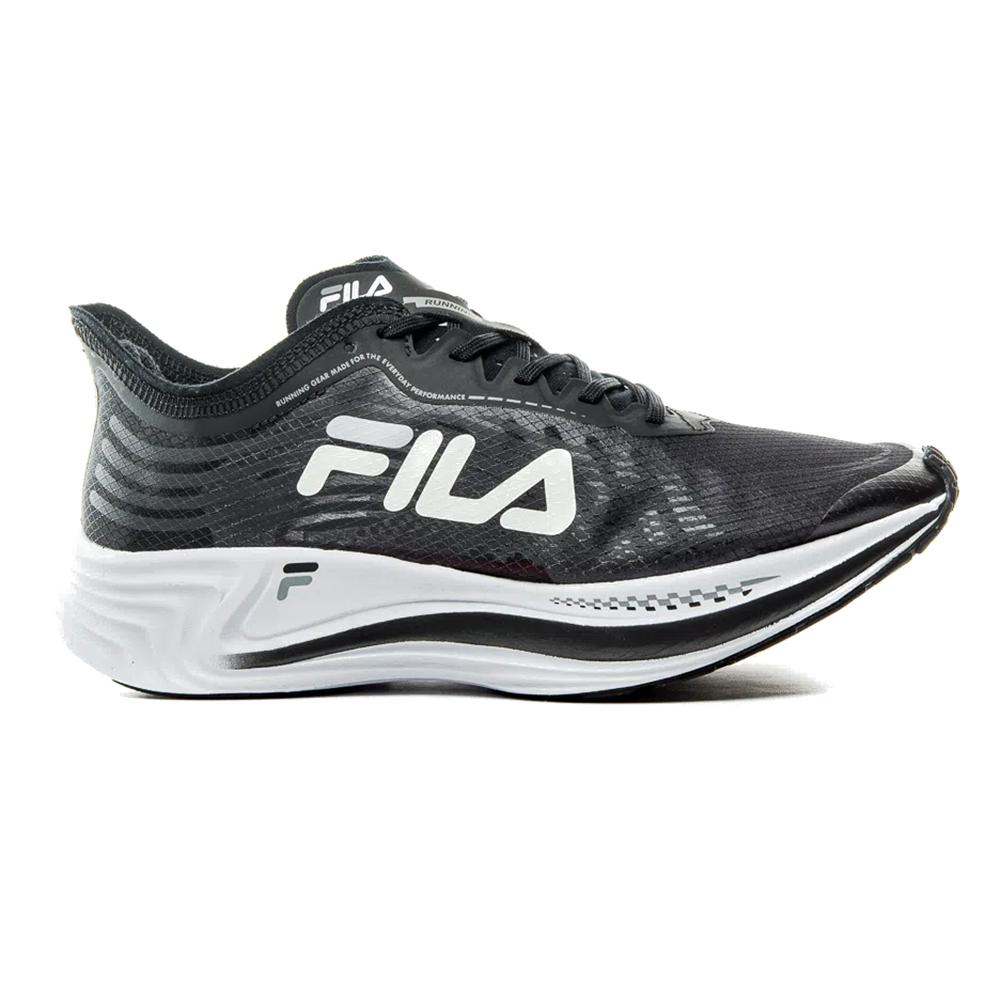 Tênis Fila Racer Carbon Masculino - 44 - Preto/branco