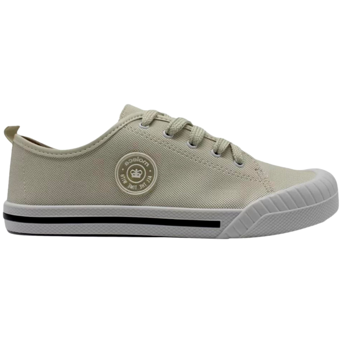 Tênis Casual Clássico Feminino Cadarço Moleca 5758.102.23763 - Branco - 34