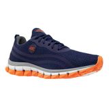 Tênis Masculino Esportivo Caminhada Conforto Leve Macio Azul 34