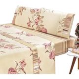 Lençol Casal 4 Peças Estampas Lindas Luxo Cama Box Linha