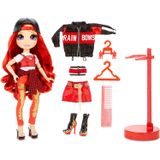 Rainbow High Ruby Anderson - Boneca De Moda Com Roupas Vermelhas