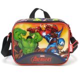 Lancheira Térmica Avengers Masculina Heróis Marvel Escolar -