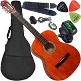 Kit Violão Eletroacústico Canhoto Aço S14 Giannini Natural