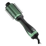 Escova Secadora Gama Babosa Brush 3D | 1300W, Essencial Oil, Preto/Verde, Bivolt