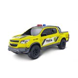 Carrinho Caminhonete Viaturas Pick-up S10 Policia Grande Policia Pr Amarela