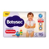 Fralda Descartável Babysec Shortinho Hiper Xg Com 42 Unidades