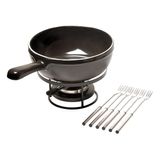 Jogo 9 Peças Para Fondue Queijo Preto - 33453079 - Emile Henry