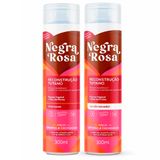 Kit Shampoo Negra Rosa Reconstrução Tutano 300ml E Condicionador Negra Rosa Reconstrução Tutano 300ml