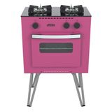 Fogao A Gas 2 Bocas Venax Mini Cook Pink