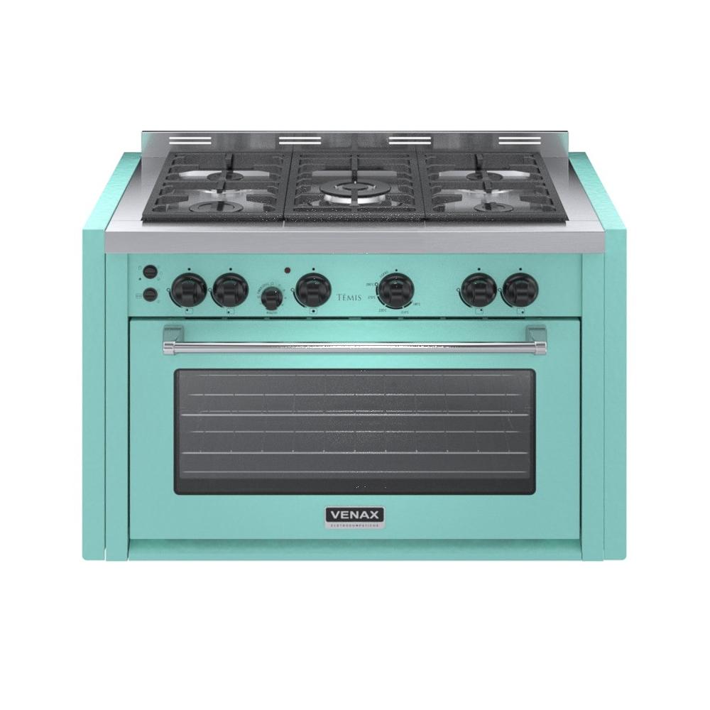 Fogão 5 Bocas de Embutir Venax Temis Verde - 220v - 25995 Fogão 5 Bocas de Embutir Venax Temis Verde - 220v - 25995