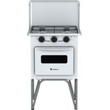 Fogão A Gás Venax Gemini 2 Queimadores Branco Com Tampa De Metal Gás Glp 7519