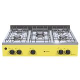 Fogao A Gas Grand Petit Vetro 5 Q Amarelo Gas Glp