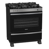 Fogão a Gás 6 Bocas Venax Maxi Vitrê Inox