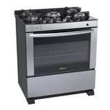 Fogao A Gas 5 Bocas Venax Delplus Vitreo Bl Inox