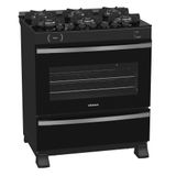 Fogao A Gas 6 Bocas Venax Maxi Vitreo Preto