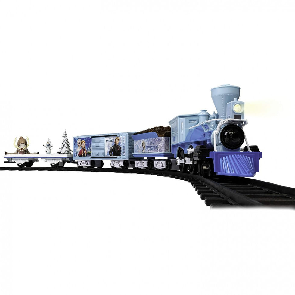 Disneys Frozen Conjunto De Trem Trenzinho Eletrico 24 Trilhos E Controle Remoto, Lionel 711940, Azul