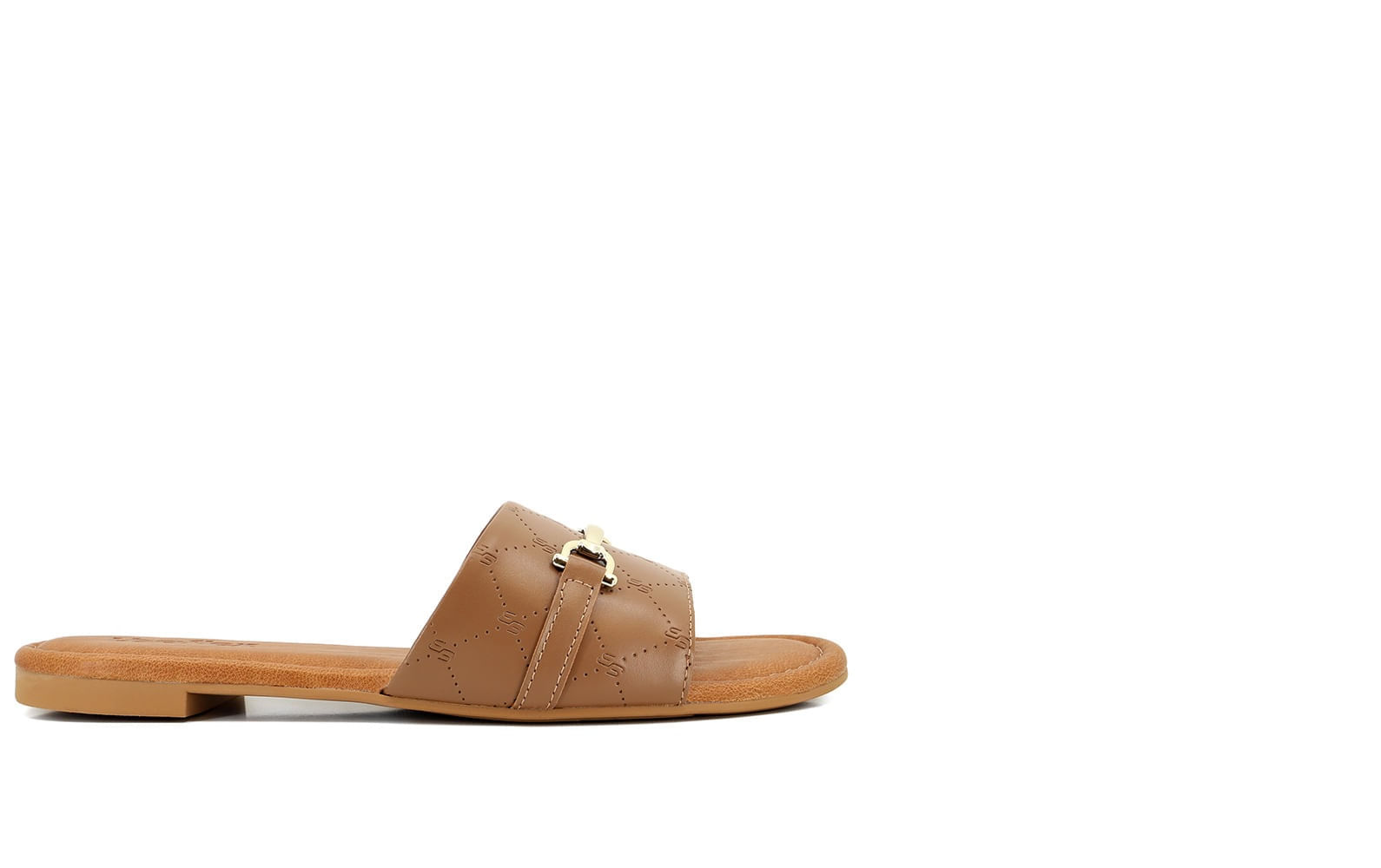 Chinelo Usaflex Com Monograma Camel Ag3404