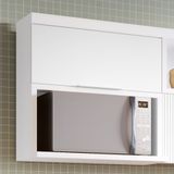 Armário Aéreo 1 Porta Basculante Marquesa 80cm Nesher 100% Mdf Branco