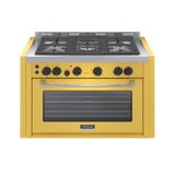 FOGAO DE EMBUTIR 5 BOCAS VENAX TEMIS AMARELO GAS GLP 127 V