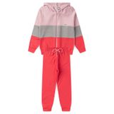 Conjunto Infantil Menina Moletom - Tricolor - Rosa Claro Cinza E Rosa