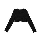 Blusa Juvenil Feminina Em Ribana Canelada Minty Preto 14