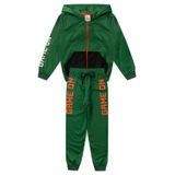 Conjunto Infantil Menino Inverno Esportivo Nba - Game On - Verde