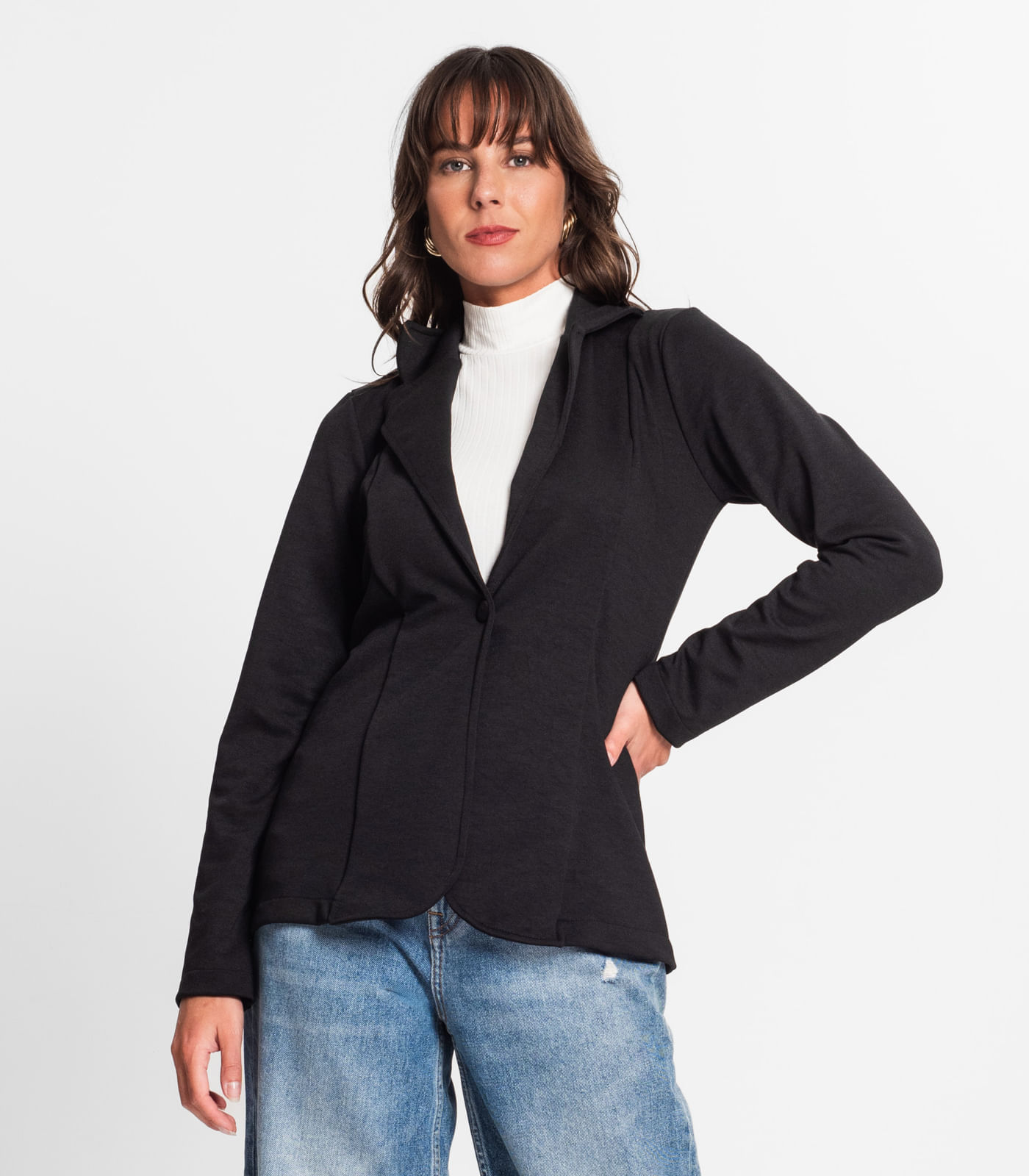 Blazer Feminino Liso Endless Preto P