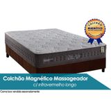 Colchao Casal Molas Ensacadas Magnetico C Vibro Massagem C Infravermelho Longo New King 138x188x30 Anjos