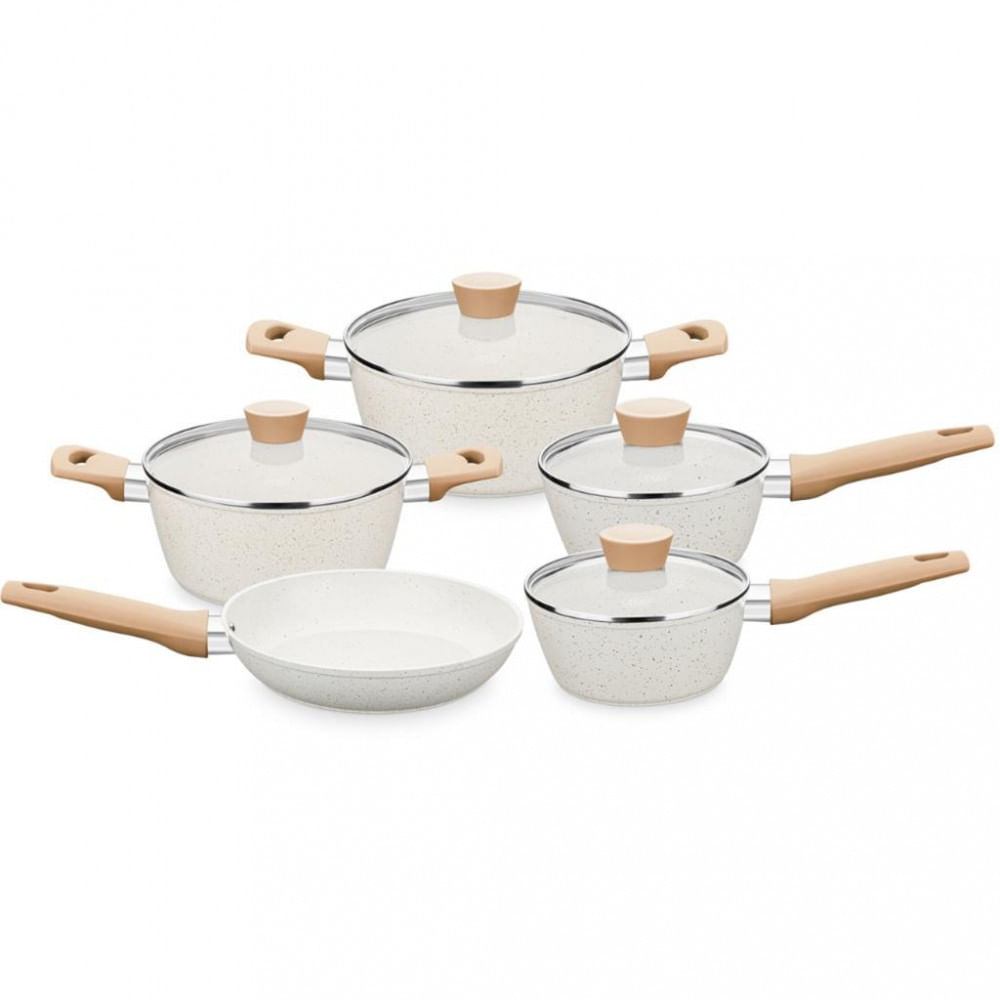 Conjunto De Panelas Mta Carmela 5 Peças