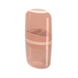 Porta Escova De Dente Com Tampa Bulky 10447/0344 Coza Rosa Blush