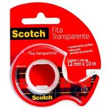 Fita Adesiva Scotch Transparente Com Suporte 12mmx10m E Display  - Hb004087423 - 3m