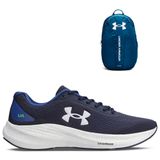 Kit Under Armour 1 Tênis De Corrida Charged Starlight E 1 Mochila Hustle Lite