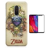 Kit Capa Xiaomi Pocophone F1 The Legend of Zelda Link + Pel