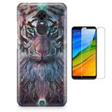 Kit Capa   Xiaomi Redmi 5 Plus Wolf Lobo + Pel  (BD02)