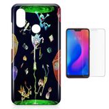 Kit Capa   Xiaomi Mi A2 Lite Rick and Morty + Pel  (BD03)