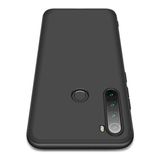 Capa Capinha 360 Xiaomi Redmi Note 8 6.3 Anti Impacto Fosca -  Todo preto