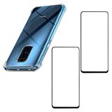 Capa Case Anti Quedas Xiaomi Redmi Note 9 + 2x Películas de 3D Vidro Temperado