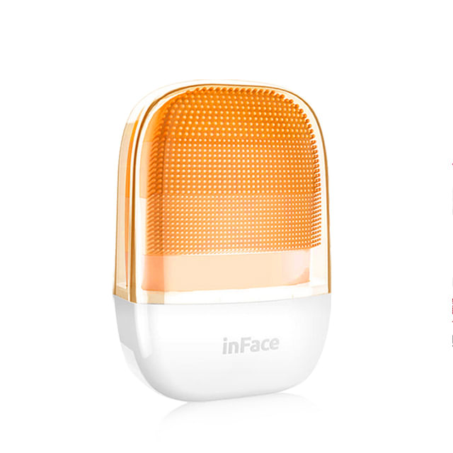 Xiaomi Inface Massageador Limpeza Facial Esfoliação Recarreg Laranja