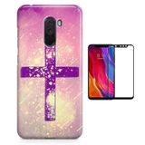 Kit Capa Xiaomi Pocophone F1 Cruz Crucifixo + Pel