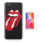 Kit Capa   Xiaomi Redmi 6A Rolling Stones + Pel  (BD01)