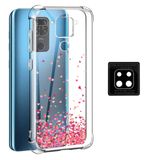 Capa Anti Shock Corações Heart Xiaomi Redmi Note 9 + Película Câmera Nano Flexível