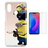 Kit Capa   Xiaomi Mi 8/ Mi 8 Pro Minions + Pel  (BD01)