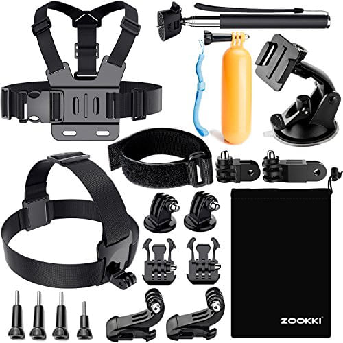 Zookki Go Pro Acessórios, Kit De Acessórios Para Câmera De Ação Para Gopro Hero10/hero9/hero8/hero7/hero6/hero5/hero4, Xiaomi Yi 4k, Wi