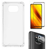 Capa Anti Impacto Xiaomi Poco X3 + Película 5D Cerâmica + Película Câmera