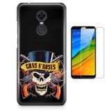 Kit Capa   Xiaomi Redmi 5 Plus Guns n' Roses + Pel  (BD02)